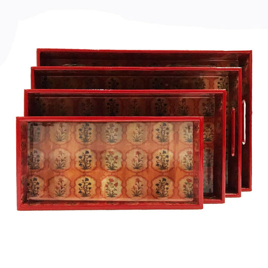 Rustic Motif Wooden Trays - Artychoke