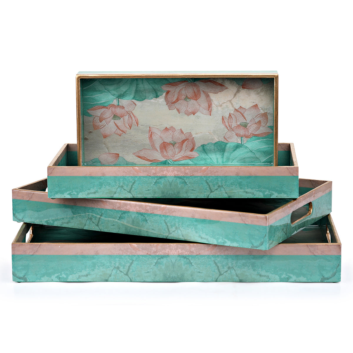 Saiara Detailed lotus Trays