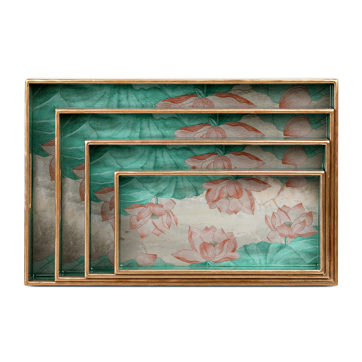 Serving Saiara lotus Wooden Tray