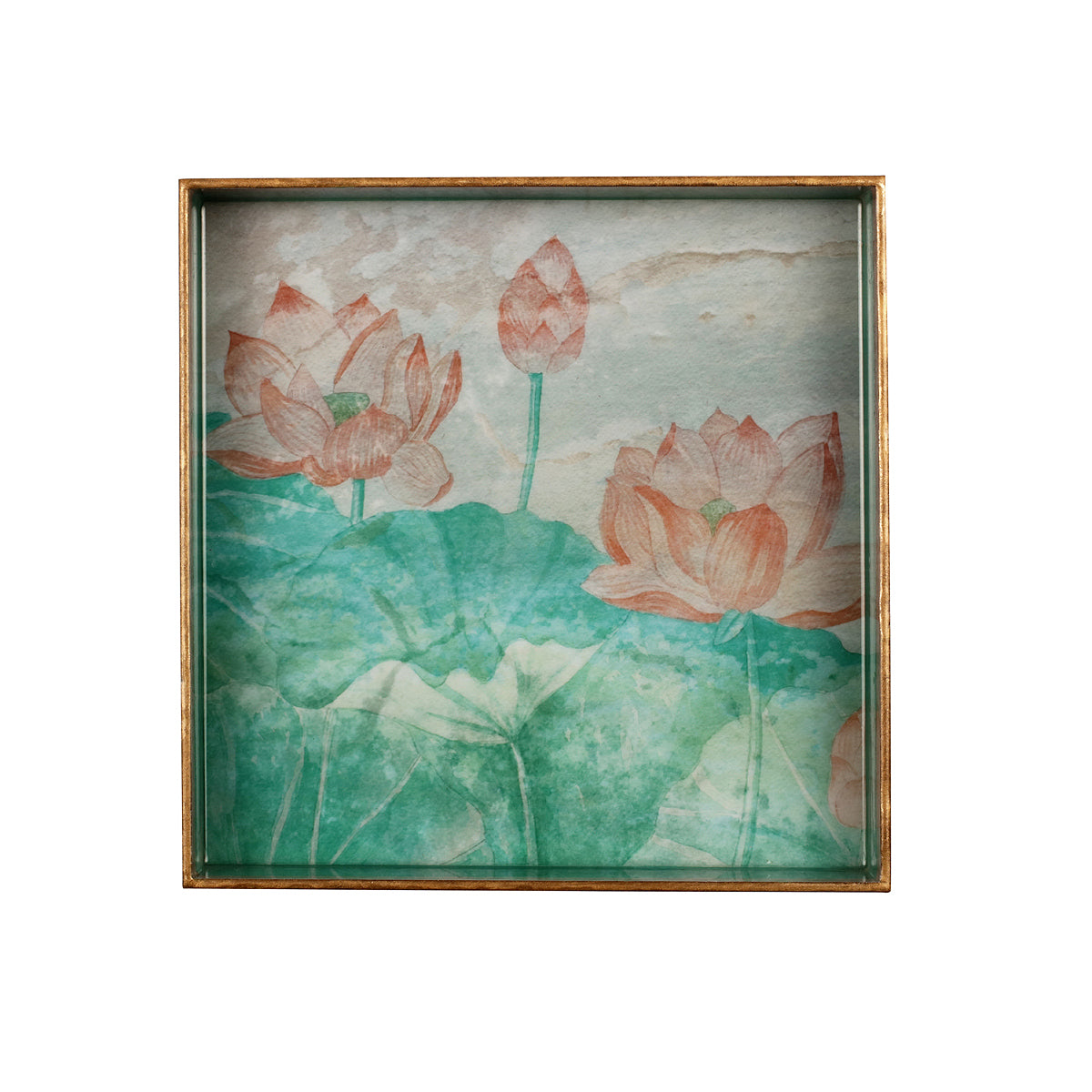 Saiara Lotus Square Tray