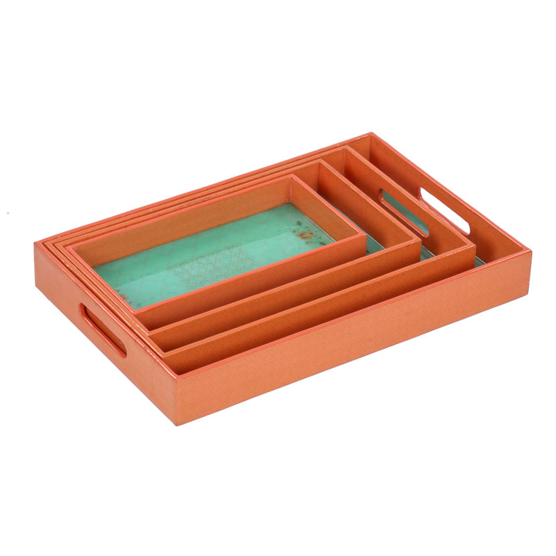 Teal Orange heat Proof & Waterproof Tray