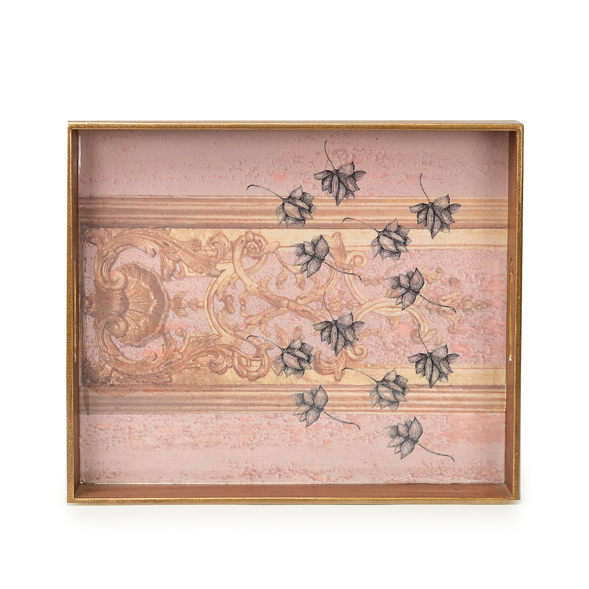 Handcrafted Wooden Lotus Light Tray