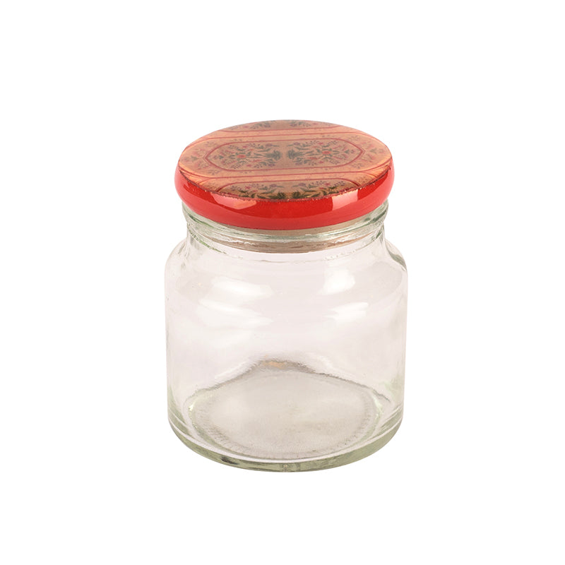 Mughal Motif Glass Jar
