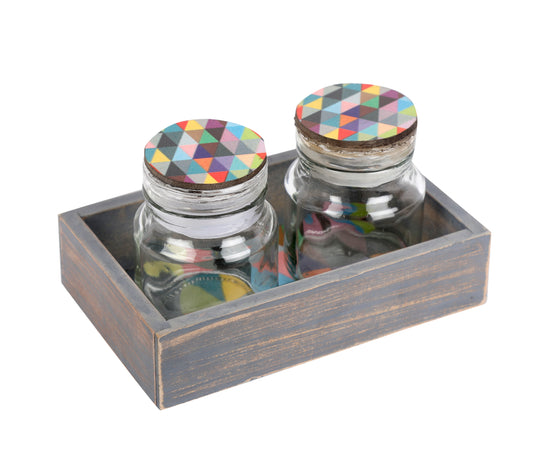 Triad Two Jar & Tray Set - Artychoke