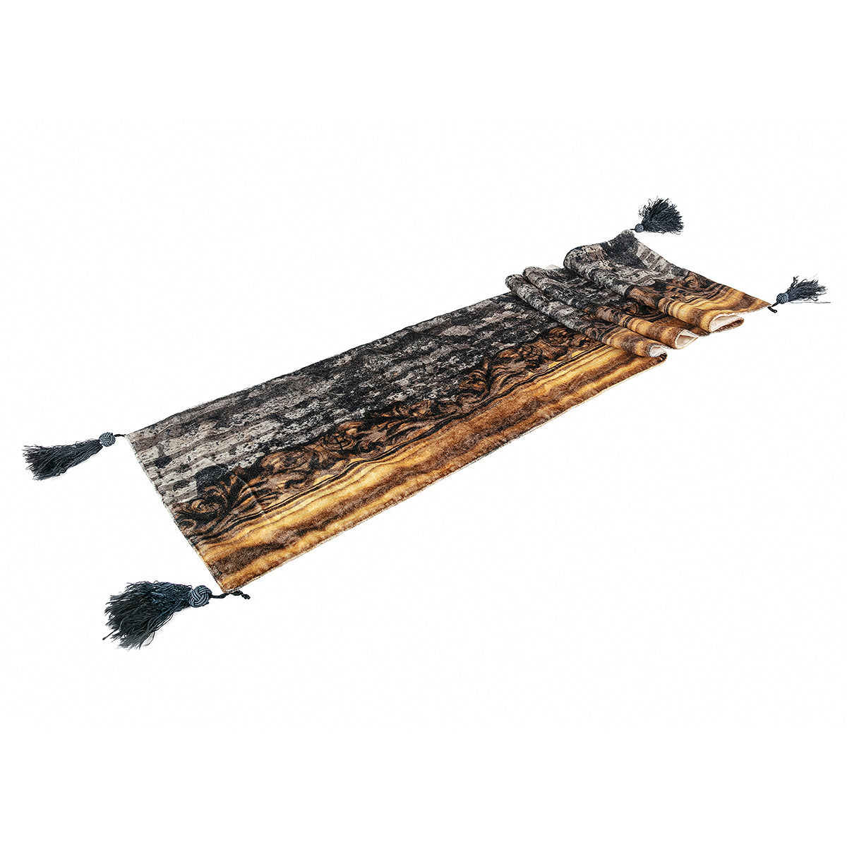 Buy Velvet Carved Cement Table Runner for dining table