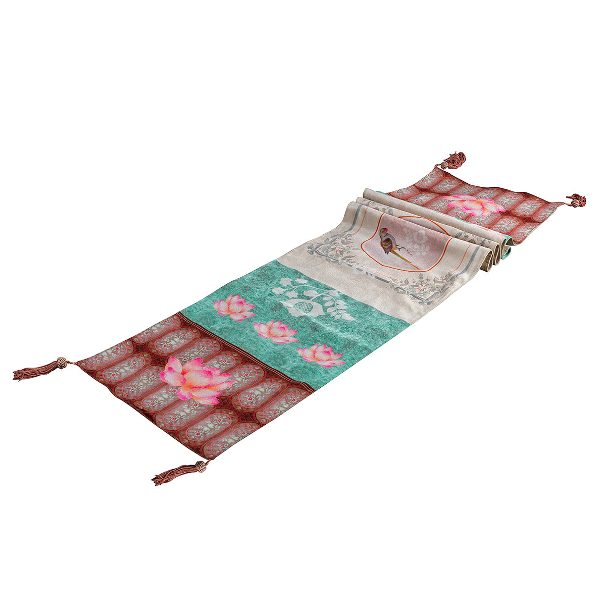 Buy Velvet Parrot Multicolor Table Runner For dining table