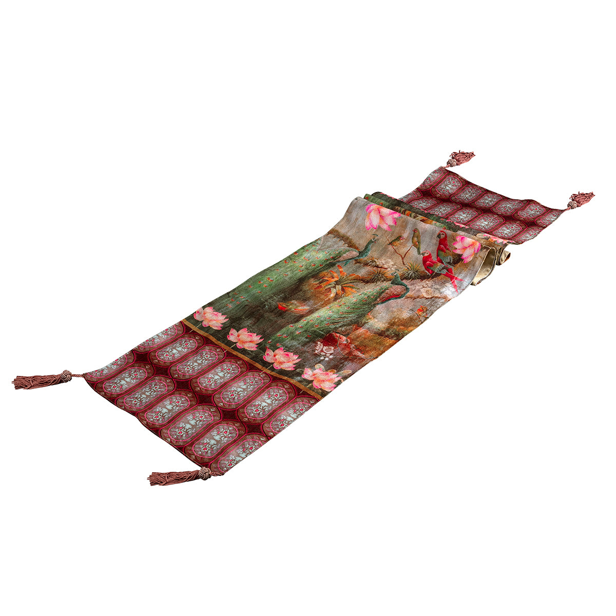 Peacock Table Runner for 6-8 seater Dining Table