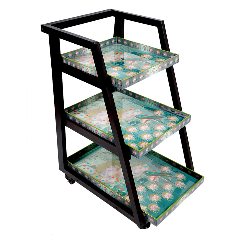 Vintage Bird Three Tier Trolley