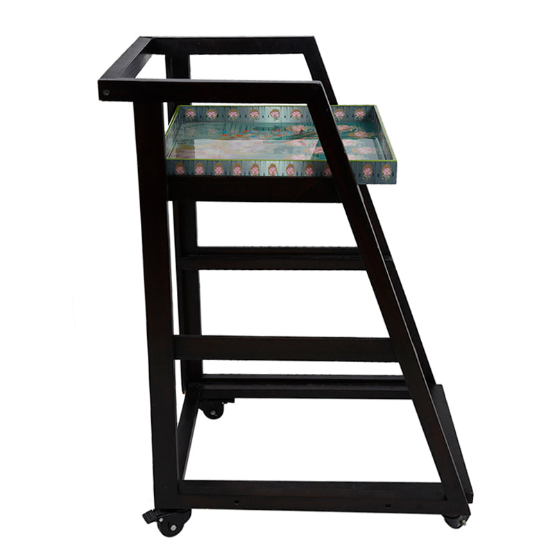 Vintage Bird One Trolley Stand With Three Removable Trays