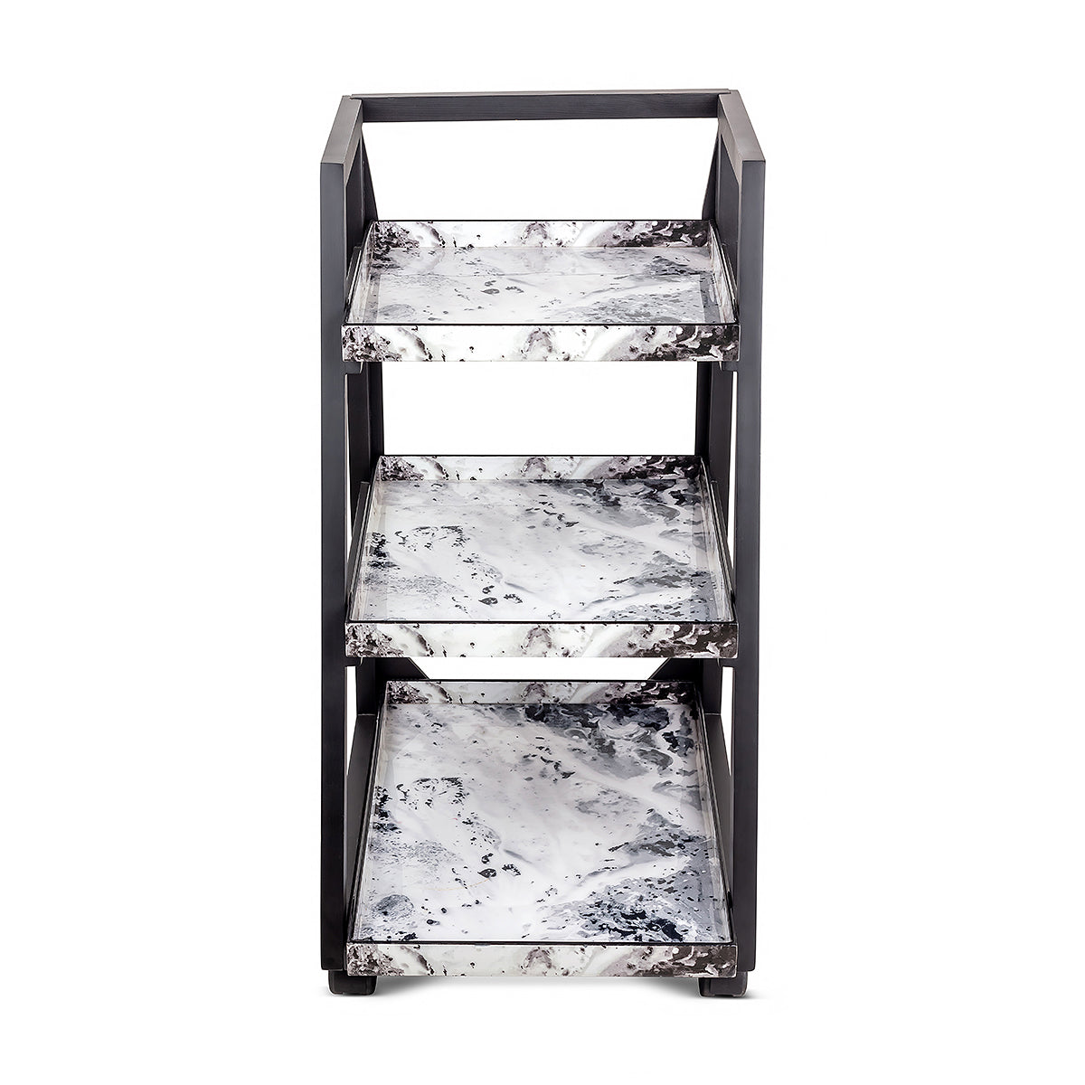 White Marble Three Tier Trolley