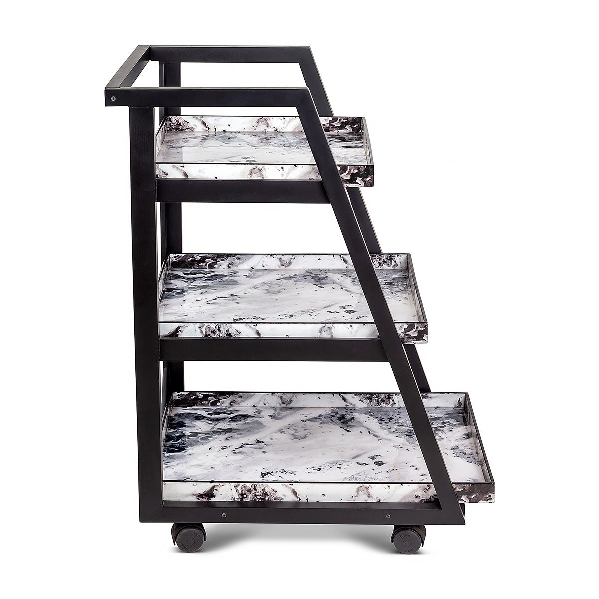 White Marble Three Tier Trolley