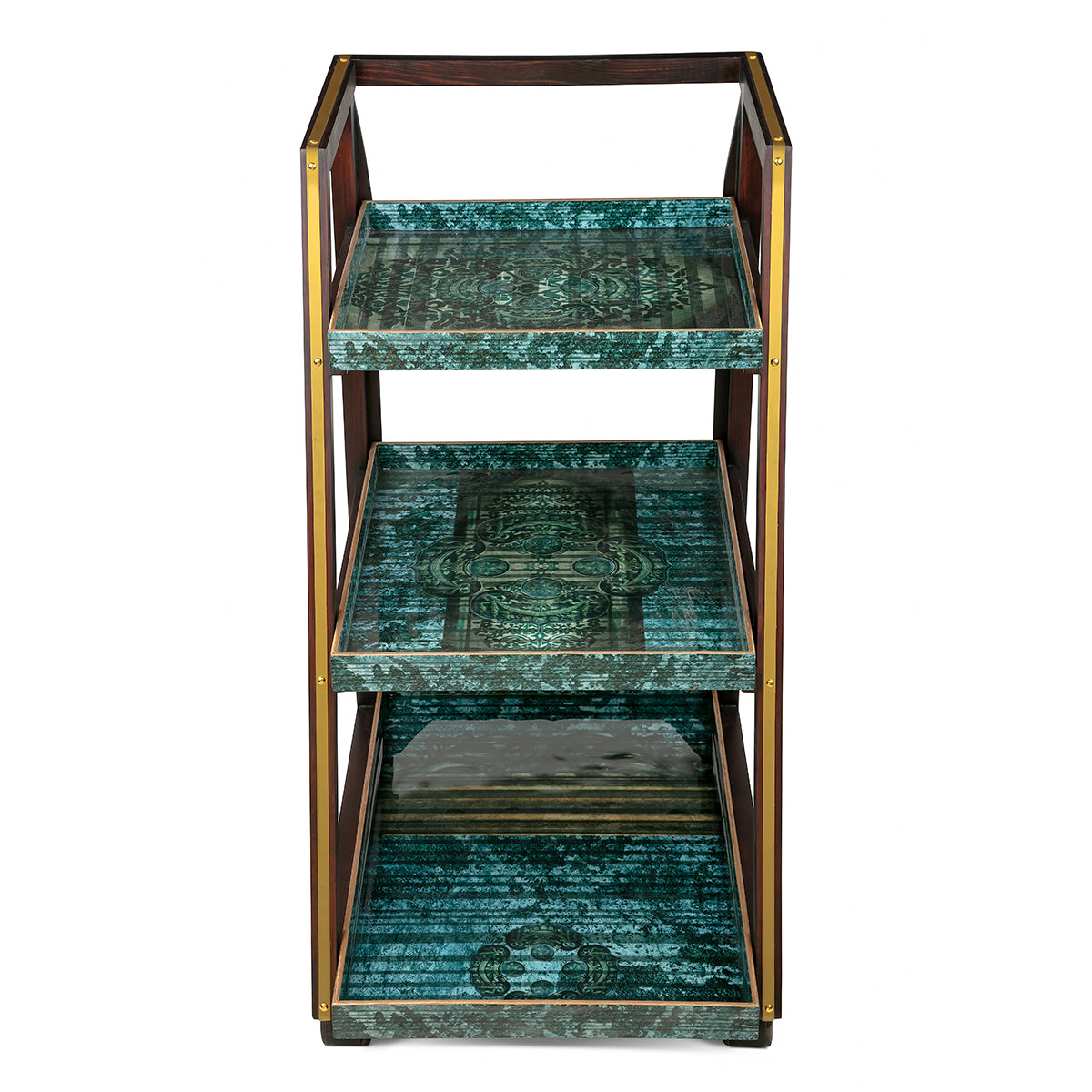 Antique Motif Three Tier Trolley - Artychoke