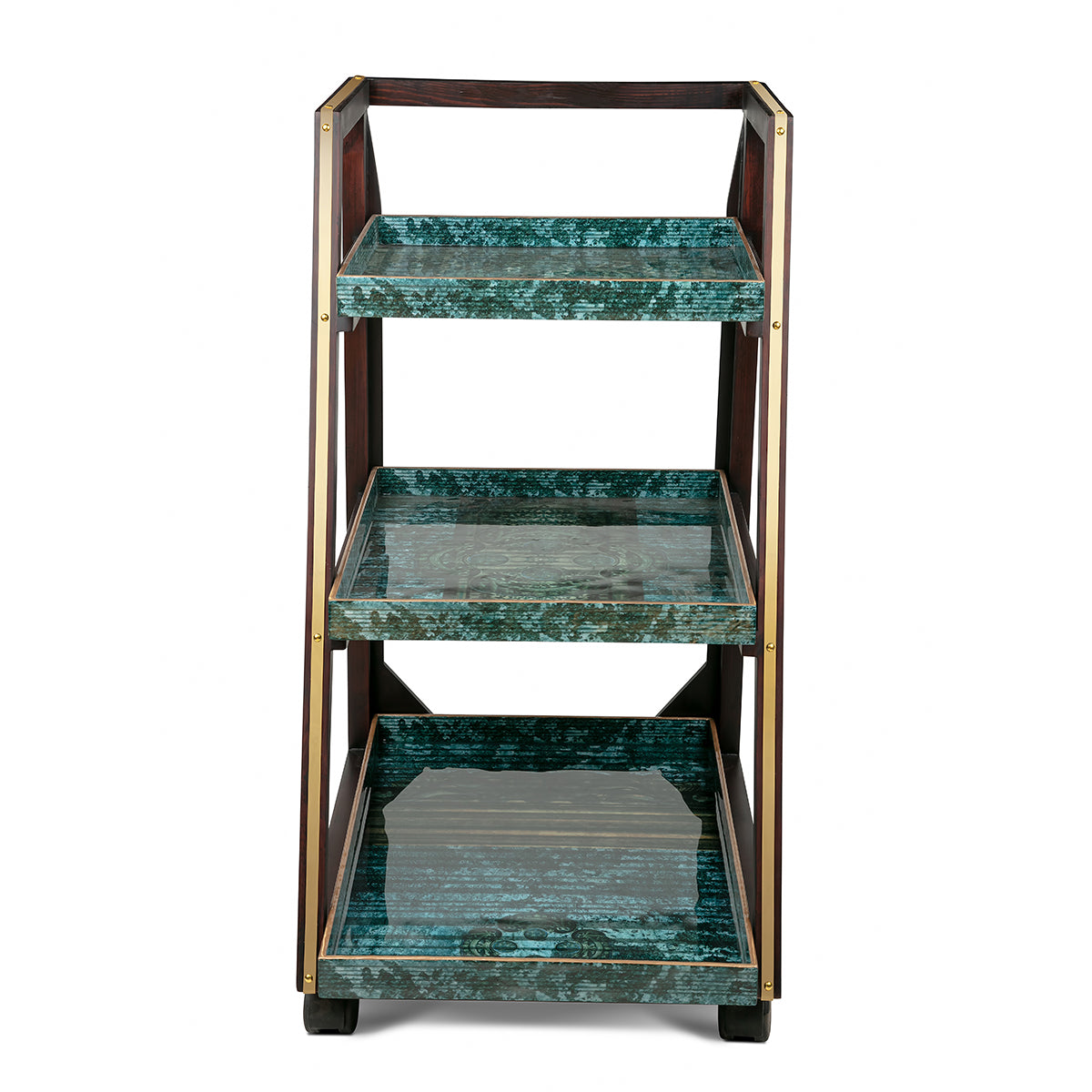 Buy Antique Motif Three Tier Trolley