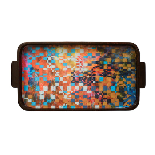 Wandering Oversized Wooden Tray - Artychoke