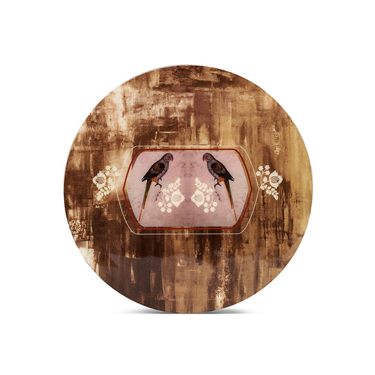 Parrot Boota Bronze Round Trivets (Set of 2) - Artychoke