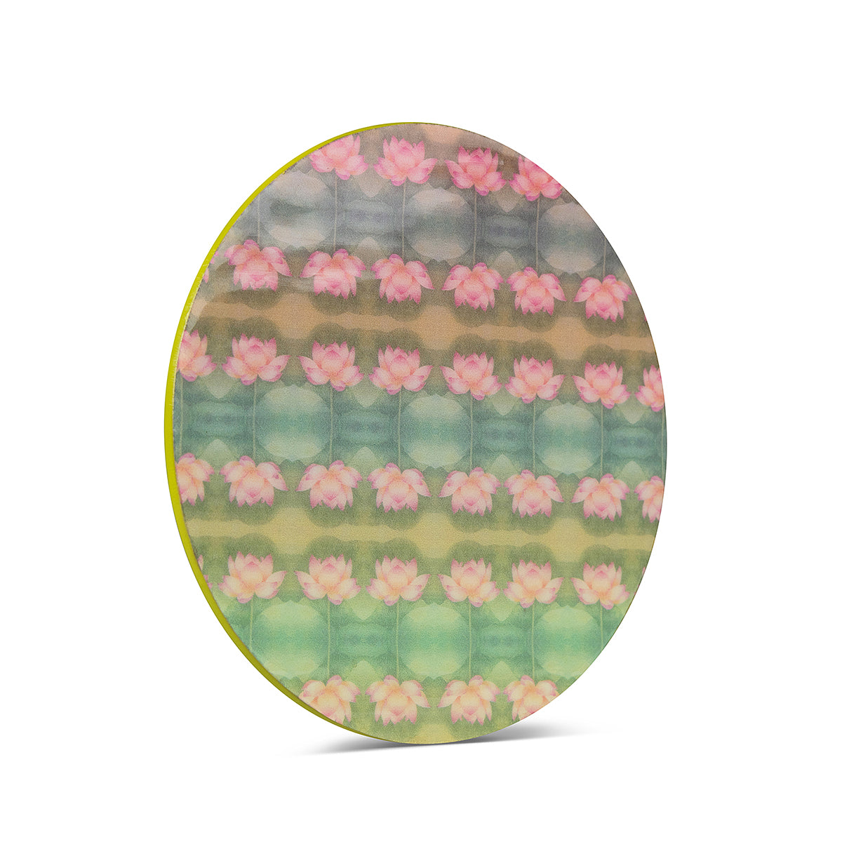 Buy Wooden Soft Pastel Lotus Round Trivets