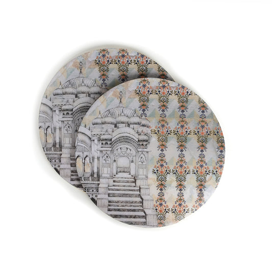 Haveli Rustic Pistachio Round Trivets (Set of 2)