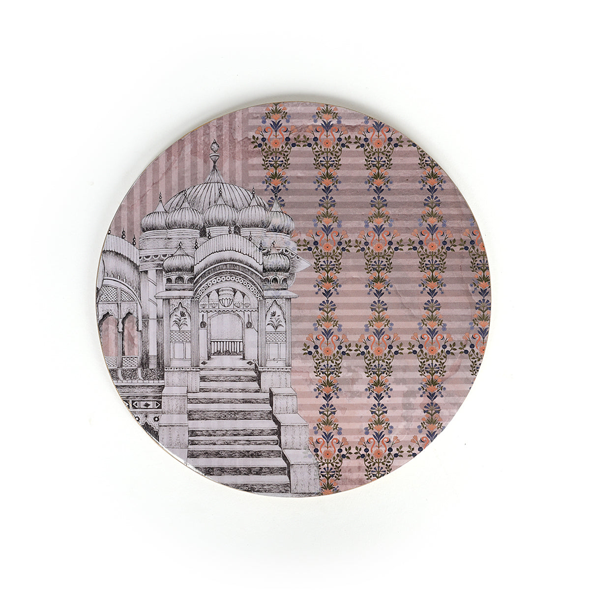 Haveli Rustic Rose Round Trivets Shades of Subtle Pink