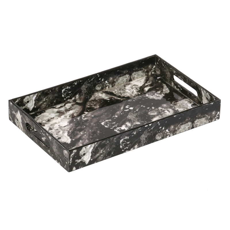 Marble Monochrome Wooden Tray - Artychoke