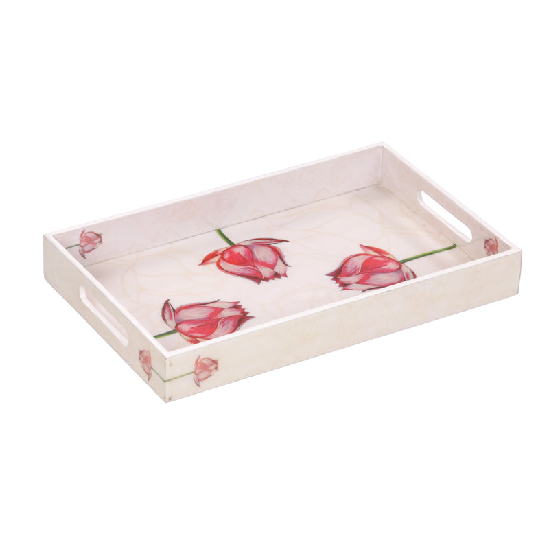 Ivory Lotus Scratch Proof Tray