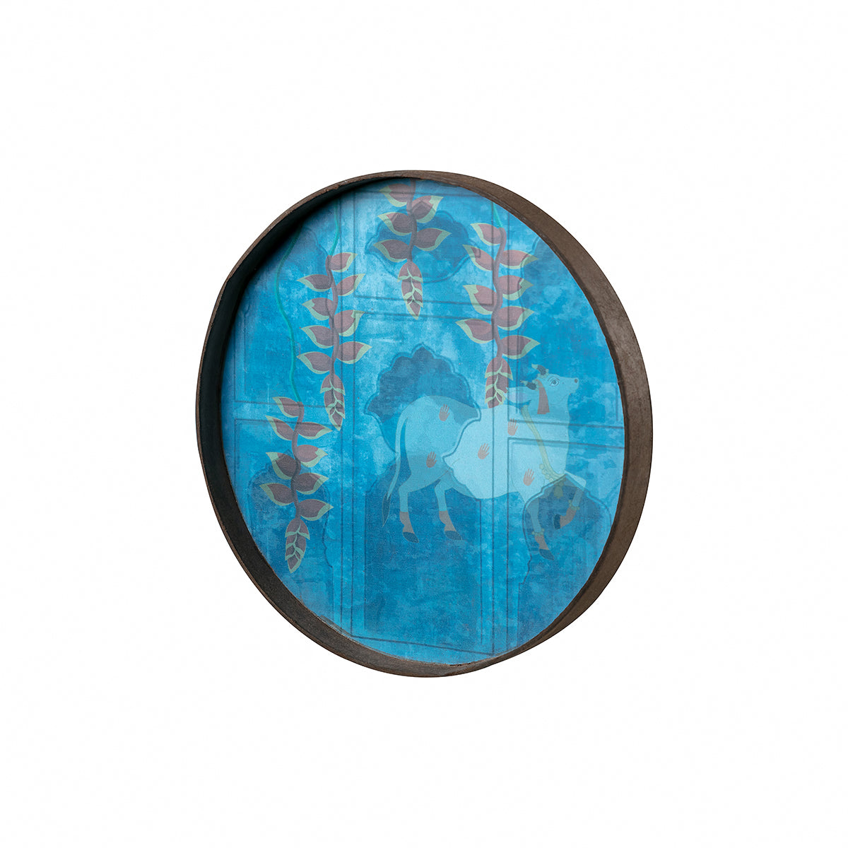 Buy Nandi Print wooden wall Art