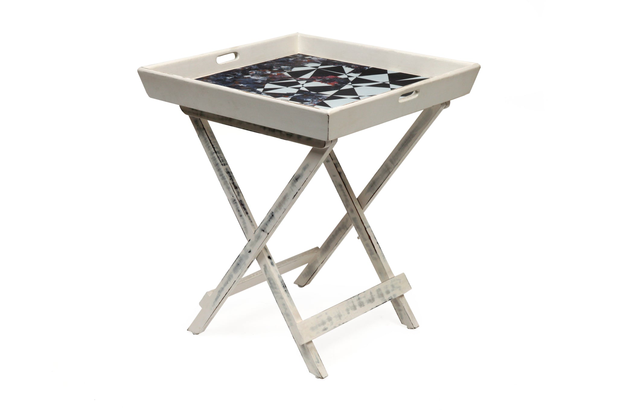 The Monochrome Round Flap Table