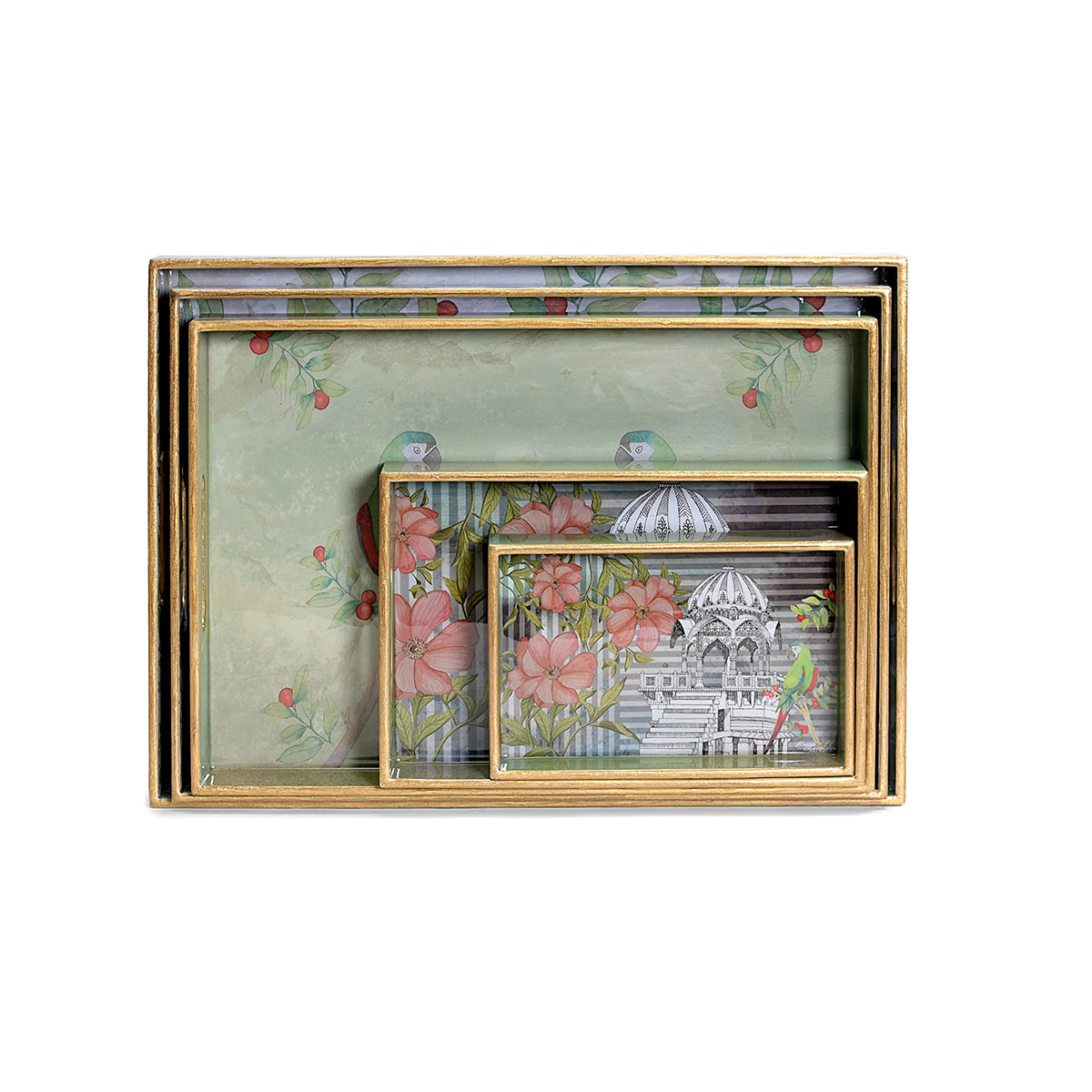 Serving Haveli Eclectic Waterproof, Heat Resistant Rectangular wooden tray