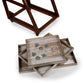 Antique Lotus Three Tier Trolley