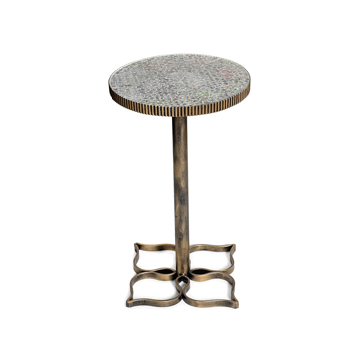 Mosaic Petal Rustic Round Tables
