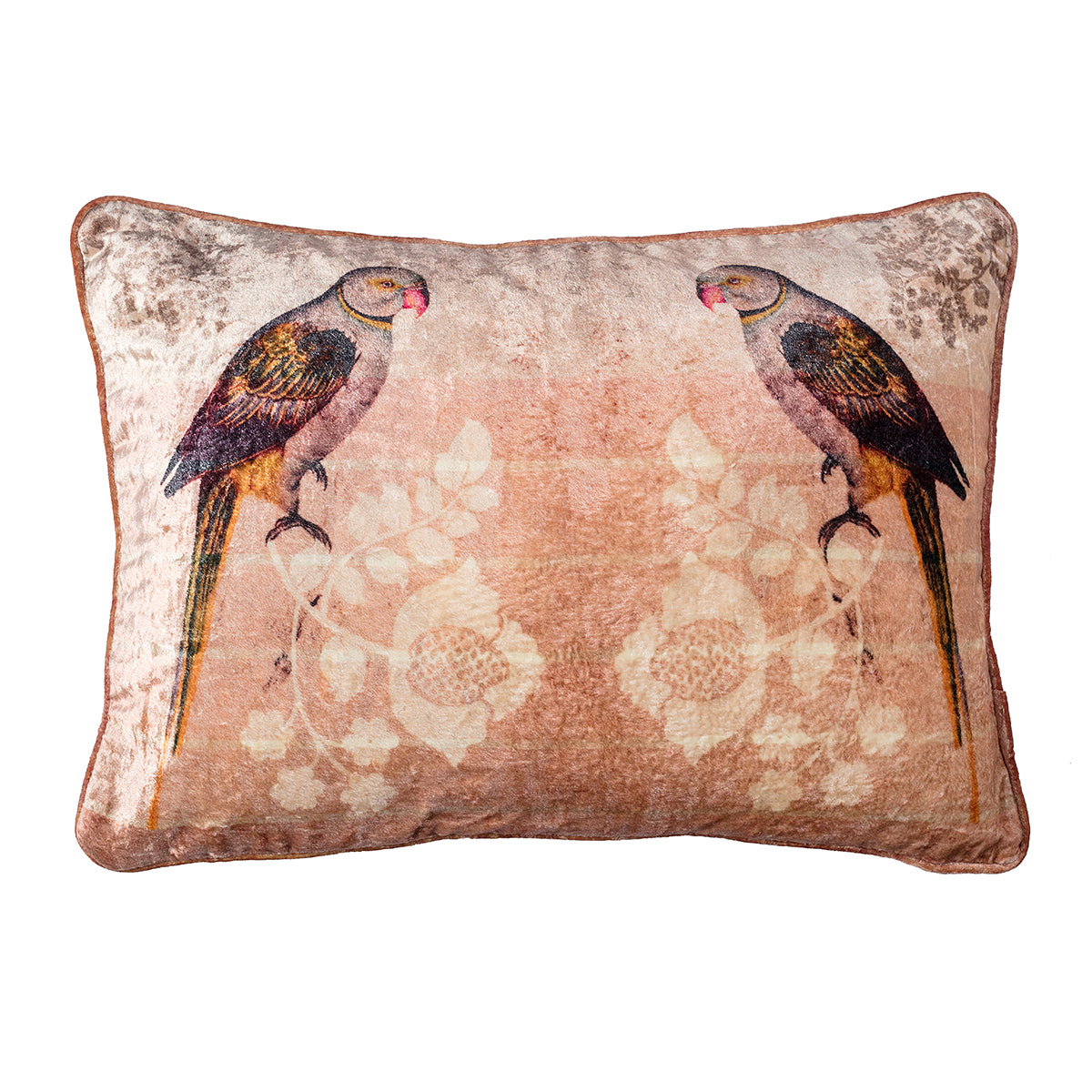 Parrot Pink Rectangle Cushion Cover