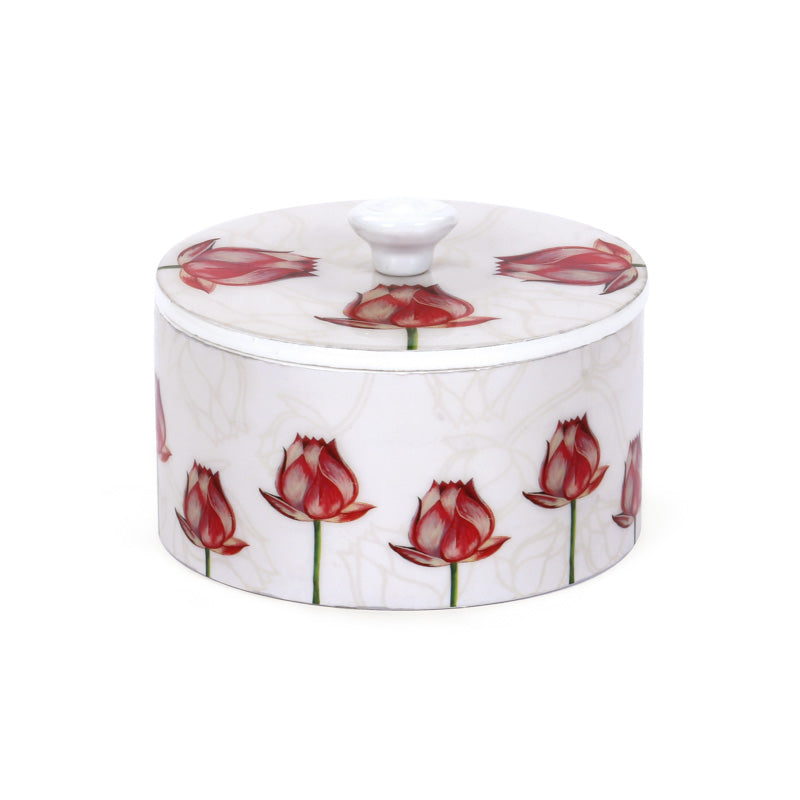Ivory Lotus Box Set: Includes Tray, 2 boxes & Candle Votive