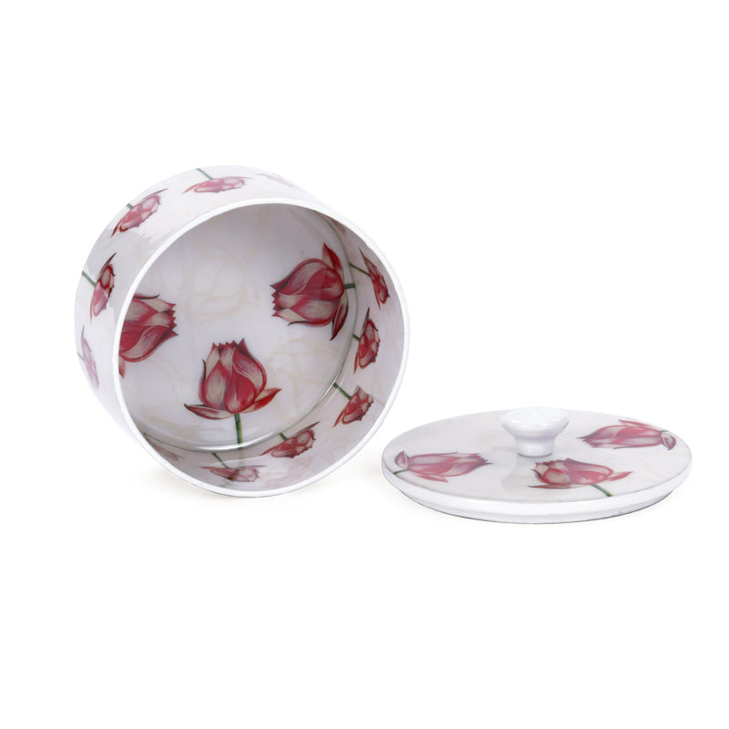 Ivory Lotus Box Set: Includes Tray, 2 boxes & Candle Votive