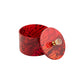 Red Strokes Round Box