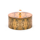 Sepia Motif Round Box