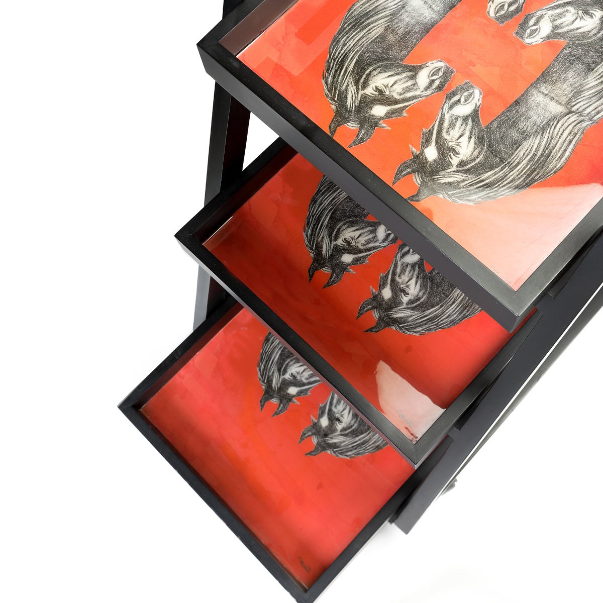 Wild Stallion Three Tier Trolley