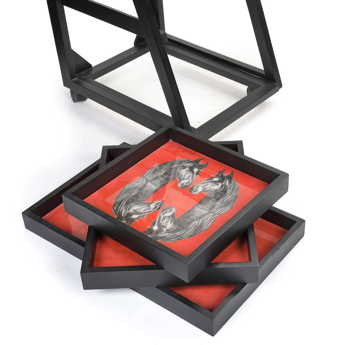 Wild Stallion Three Tier Trolley