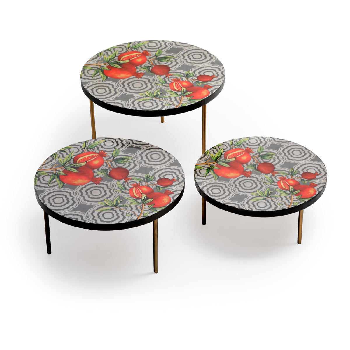 Pomegranate Buffet Riser  (Set of 3)