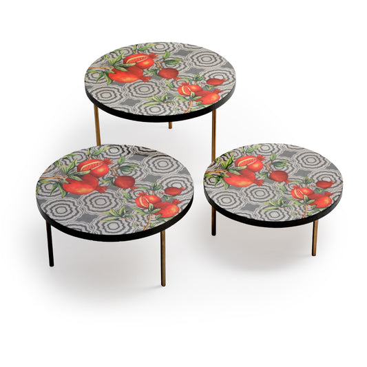 Pomegranate Buffet Riser  (Set of 3)