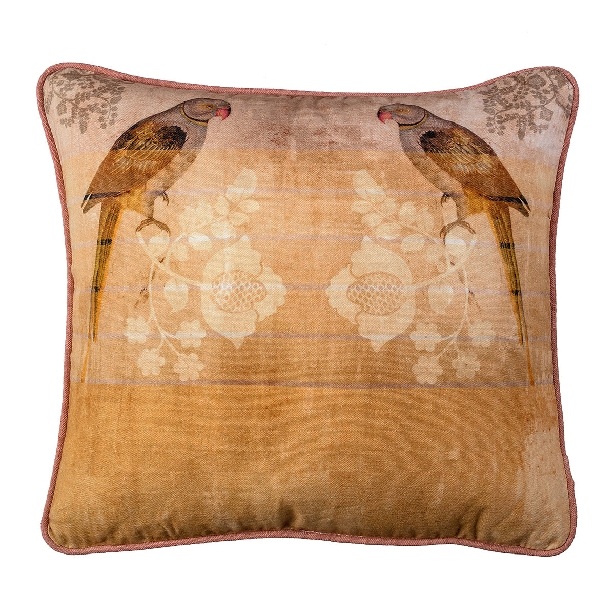 Parrot Gold Cushion Cover