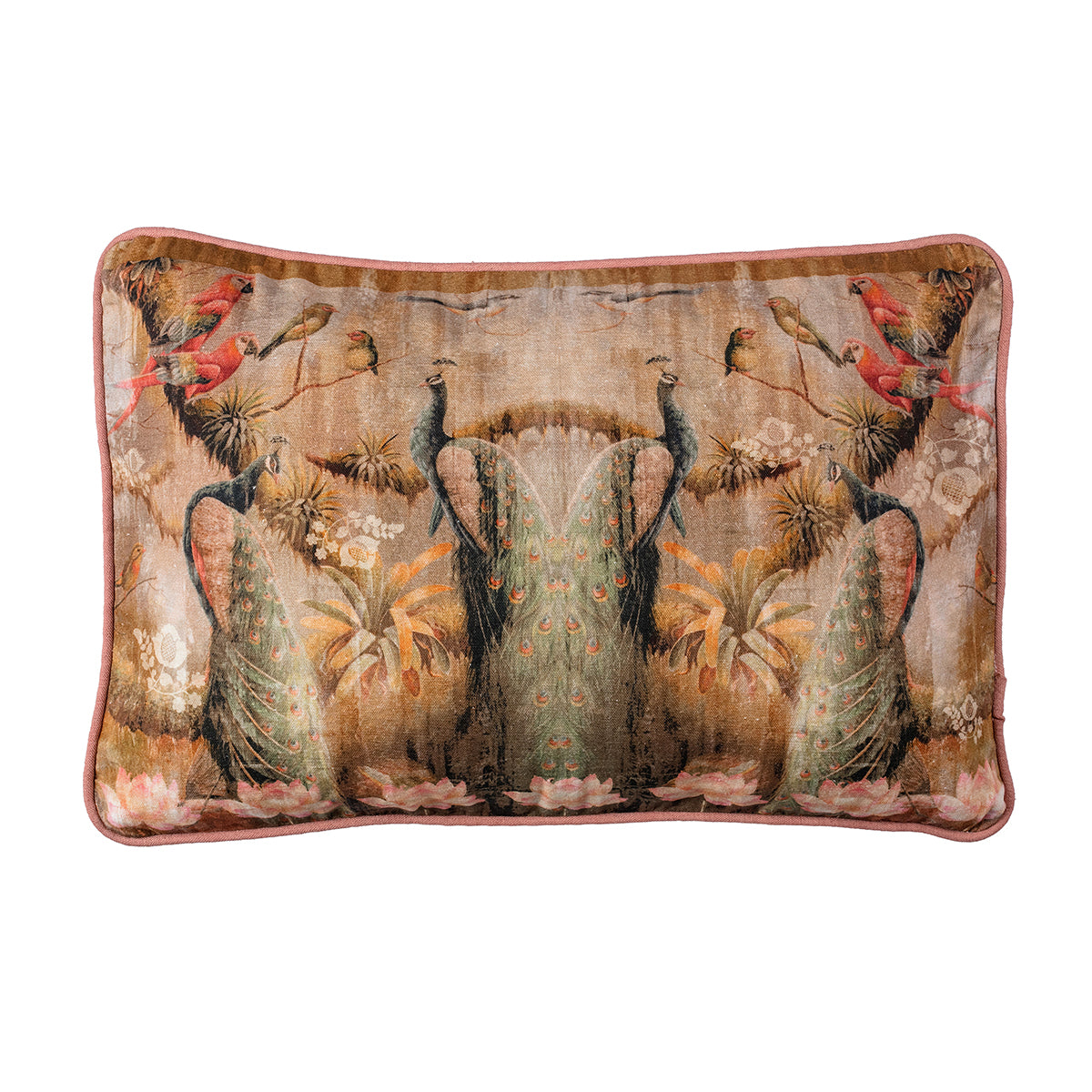 Peacock Rectangle Cushion Cover