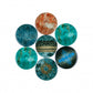 Assorted Round Coasters (Set of 6)