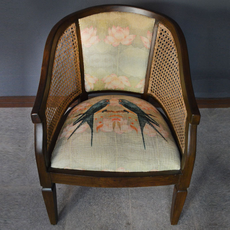 Lotus Bird Cane Chair