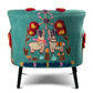 The Applique Llama Chair & Stool Set