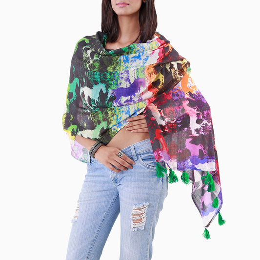 Horse Love Stole - Artychoke