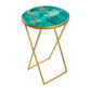 Pichwai Metal Cross Accent Table