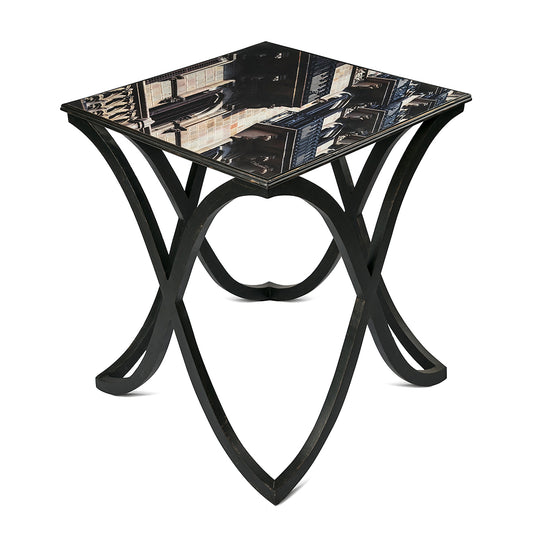 Black & White Curvy Table
