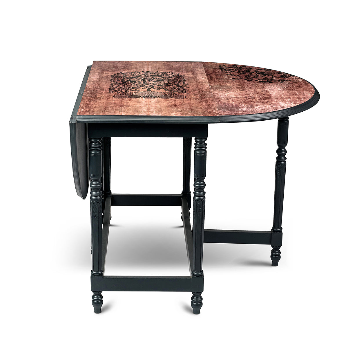 Tree Of Life Oval Flap Dining Table