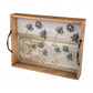 Antique Lotus Crate Tray