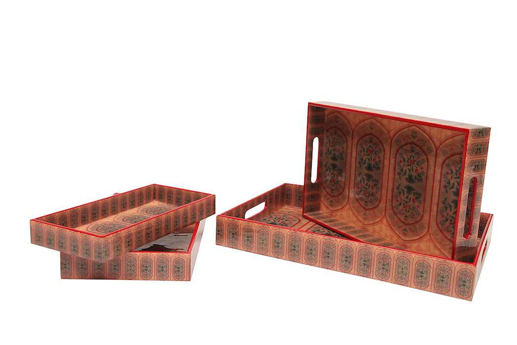 Mughal Motif Trays