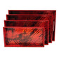 Red Strokes Trays